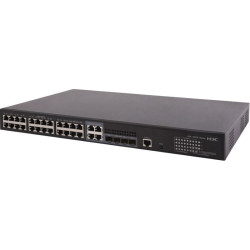 Коммутатор H3C/ H3C S5130S-28P-HPWR-EI L2 Ethernet Switch with 24*10/100/1000BASE-T PoE+ Ports(AC 370W,DC 740W), 4*100/1000BASE-X Ports, and 4*GE Combo Ports,(AC/DC)