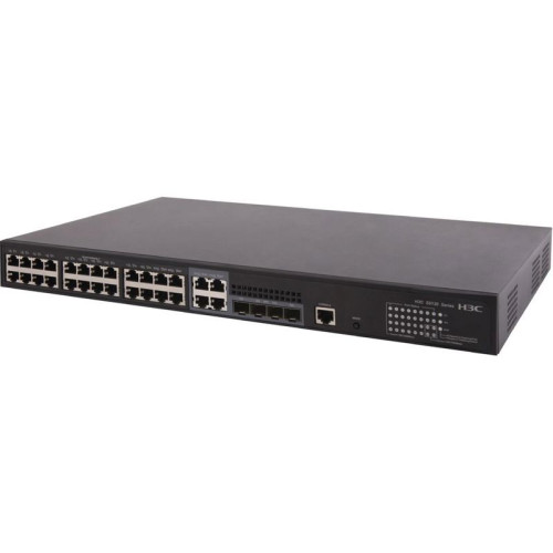 Коммутатор H3C/ H3C S5130S-28P-HPWR-EI L2 Ethernet Switch with 24*10/100/1000BASE-T PoE+ Ports(AC 370W,DC 740W), 4*100/1000BASE-X Ports, and 4*GE Combo Ports,(AC/DC)