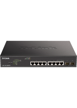 Коммутатор/ EasySmart L2 Switch 8х1000Base-T PoE, 2x1000Base-X SFP, PoE Budget 242W, 2 PoE ports 802.3bt (90W)