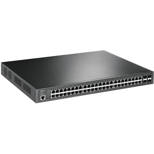 Коммутатор/ 48-port Gigabit PoE+ L2+ switch, 48 802.3af/at PoE+ ports, 4 Gb SFP slots, 1 RJ-45 + 1Micro-USB console ports, 348W PoE budget