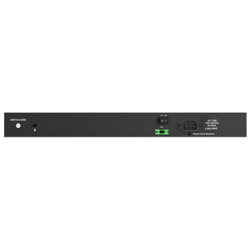 Коммутатор/ DGS-1210-28XS/ME/DC Managed L2 Metro Ethernet Switch 24x1000Base-X SFP, 4x10GBase-X SFP+, CLI, RJ45 Console, RPS, DC power supply unit