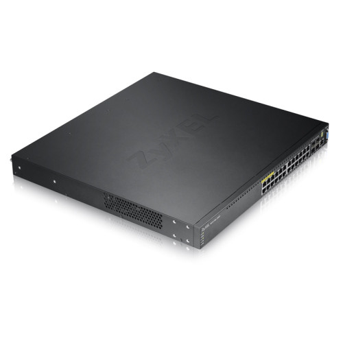 Коммутатор/ ZYXEL XGS3700-24HP 24 port  Layer 2/3 Gigabit Datacenter Switch, PoE, 4x 10G