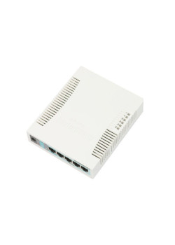 RB260GSP 5x Gigabit PoE out Ethernet Smart Switch, SFP cage, plastic case, SwOS