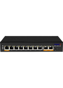 Коммутатор Trassir TR-NS1110-120-8POE (L2) 10x100Мбит/с 8PoE 120W неуправляемый