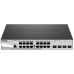 Коммутатор/ 16-ports UTP 10/100/1000Base-T + 4-ports Gigabit SFP, Gigabit Web Smart III Switch, 19 Коммутатор/ 16-ports UTP 10/100/1000Base-T + 4-ports Gigabit SFP, Gigabit Web Smart III Switch, 19