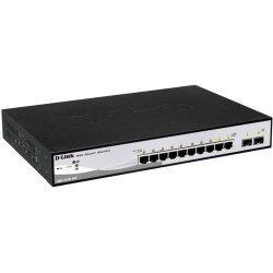 Сетевой коммутатор/ Managed L2 Switch with 8 10/100/1000Base-T PoE + 2 SFP Ports