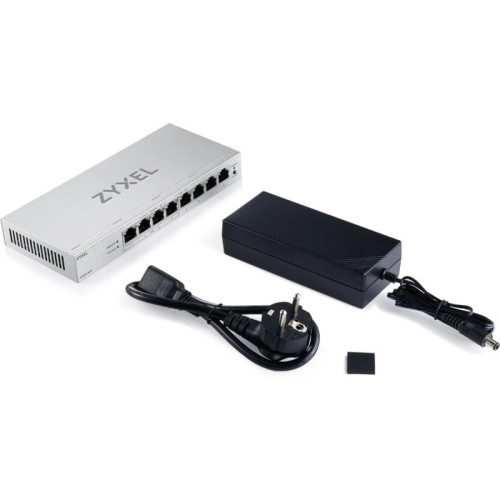 Коммутатор Zyxel GS1200-8HPV3-EU0101F (L2) 8x1Гбит/с 4PoE+ 68W управляемый