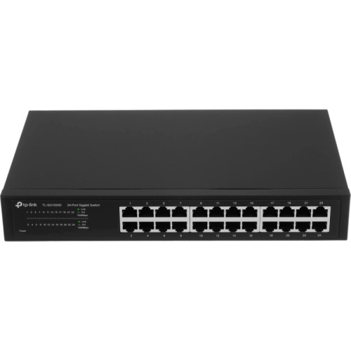 Коммутатор/ 24-port Gigabit Desktop/Rachmount Switch, 24 10/100/1000M RJ45 ports, 13-inch steel case