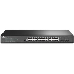 Коммутатор/ JetStream™ 24-port Pure-Gigabit L2+ Managed Switch, 24 10/100/1000Mbps RJ45, 4*10G SFP+ Slots EUplug