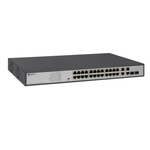 Коммутатор Origo OS2228P/370W OS2228P/370W/B1A (L2) 26x1Гбит/с 2SFP 24PoE+ 370W неуправляемый Коммутатор Origo OS2228P/370W OS2228P/370W/B1A (L2) 26x1Гбит/с 2SFP 24PoE+ 370W неуправляемый