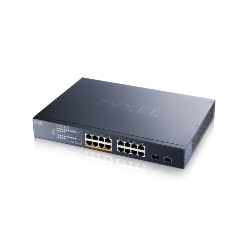 Коммутатор/ Multigigabit Smart L3 Lite switch Zyxel NebulaFlex XMG1915-18EP, rack 19