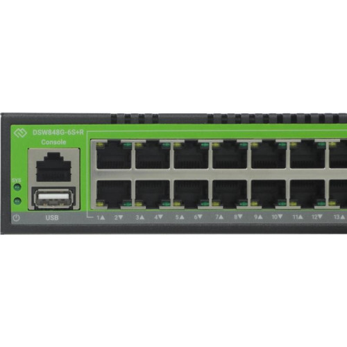 Коммутатор Digma DSW848G-6S+R (L3) 48x1Гбит/с 6SFP+ управляемый