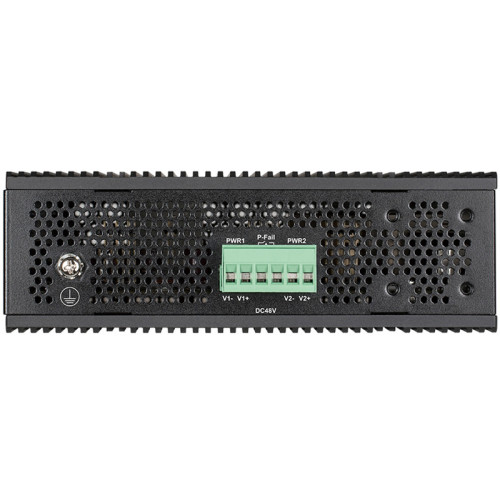 Коммутатор/ DIS-200G-12PS Managed L2 Industrial Switch 10x1000Base-T (8x1000Base-T PoE), 2x1000Base-X SFP, PoE Budget 123W, Surge 6KV, CLI, RJ45 Console, Alarm relay, Dying Gasp, DIN-Rail, metal case IP30, -40 to 65°C, w/o power adapter