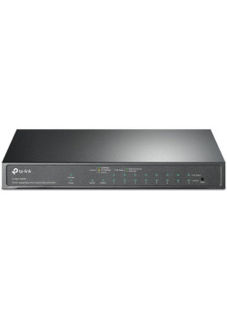 Коммутатор TP-Link TL-SG1210MPE (L2) 10x1Гбит/с 1xКомбо(1000BASE-T/SFP) 8PoE+ 123W настраиваемый
