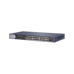 Коммутатор Hikvision DS-3E0528HP-E 26x1Гбит/с 2SFP 20PoE+ 4PoE++ 370W неуправляемый