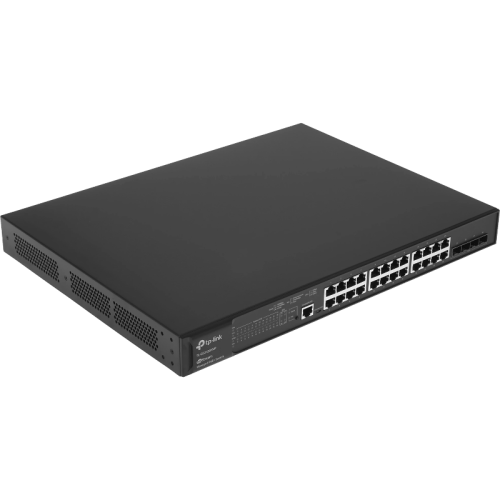 Коммутатор/ 24-port Gigabit Managed PoE switch with 4 10G SFP+ ports, support 802.3af/at PoE, 1 console port, 19-inch rack mount, support L2/L2+ features.