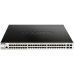 Коммутатор/ DGS-1210-52MP/ME/B Managed L2 Metro Ethernet Switch 48x1000Base-T PoE, 4x1000Base-X SFP, PoE Budget 370W, Surge 6KV, CLI, RJ45 Console, Dying Gasp