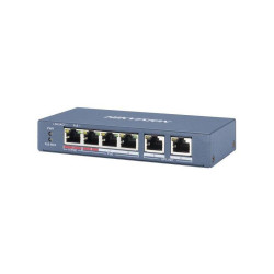 Коммутатор Hikvision DS-3E0106P-E/M 6x100Мбит/с 4PoE+ 35W неуправляемый