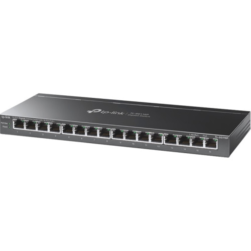 Коммутатор TP-Link TL-SG116P (L2) 16x1Гбит/с 16PoE+ 120W неуправляемый Коммутатор TP-Link TL-SG116P (L2) 16x1Гбит/с 16PoE+ 120W неуправляемый