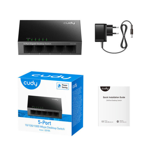 Коммутатор/ 5-Port Gigabit Ethernet Splitter,5 10/100/1000M RJ45 Ports, Loop Detection, USB-C Power Input, Plug & Play Коммутатор/ 5-Port Gigabit Ethernet Splitter,5 10/100/1000M RJ45 Ports, Loop Detection, USB-C Power Input, Plug & Play