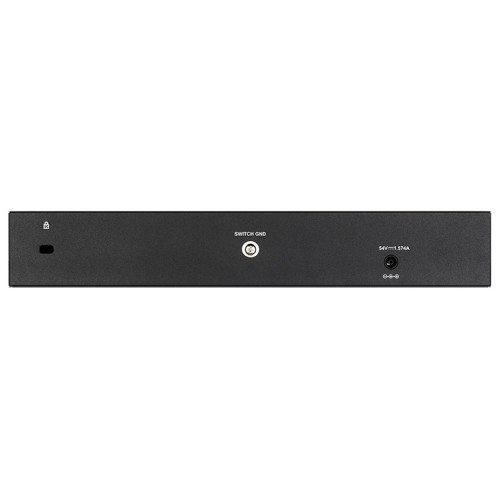 Коммутатор/ DGS-1210-10P/F Smart L2 Switch 8х1000Base-T PoE, 2х1000Base-X SFP, PoE Budget 65W, Compact CLI