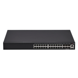 Коммутатор/ Управляемый коммутатор  уровня L3, 24 порта 10/100/1000BASE-T, 6 портов 10GbE SFP+, консольный порт,  2 слота для установки сменных БП на задней панели