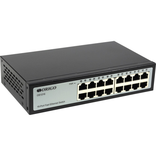 Коммутатор/ Unmanaged Switch 16x100Base-TX, metal case