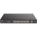 Коммутатор/ EasySmart L2 Switch 24х1000Base-T PoE, 2xCombo 1000Base-T/SFP, PoE Budget 525W, 4 PoE ports 802.3bt (90W)