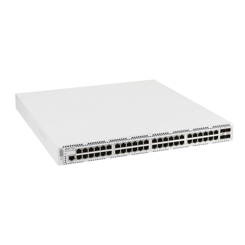 Ethernet-коммутатор MES2420-48P, 48 портов 10/100/1000BASE-T (PoE/PoE+), 4 порта 1000BASE-X/ 10GBASE-R, L3, 2 слота для модулей питания