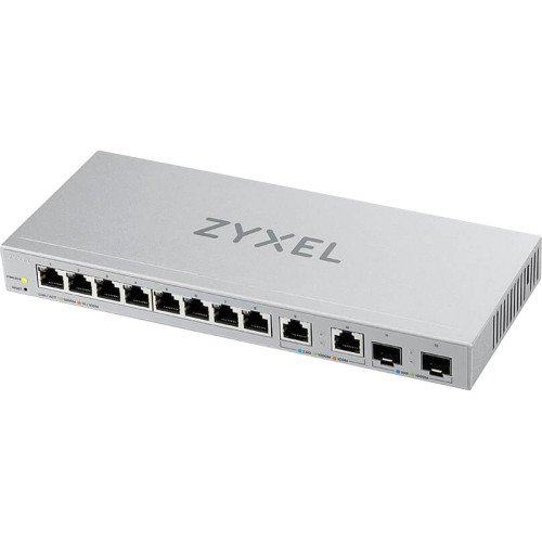 Zyxel XGS1210-12 Multi-Gigabit Smart L2 Switch, 8xGE, 2x1/2.5GE, 2xSFP+, Desktop, Silent