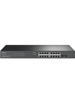 Коммутатор/ JetStream™ 18-Port Gigabit Smart Switch with 16-Port PoE+