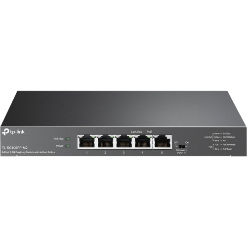 Коммутатор/ 5-Port 2.5G Desktop Switch with 4-Port PoE++
