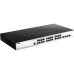 Коммутатор/ DGS-1210-28P/ME/B Managed L2 Metro Ethernet Switch 24x1000Base-T PoE, 4x1000Base-X SFP, PoE Budget 193W, Surge 6KV, CLI, RJ45 Console, Dying Gasp