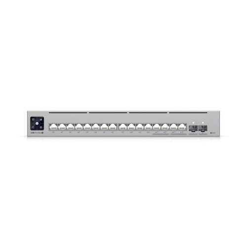 Коммутатор Ubiquiti UniFi Switch Pro Max 16 PoE PoE-коммутатор в стойку, 4х 2.5G RJ45, 12х 1G RJ45, 2х 10G SFP+, раздача 180 Вт