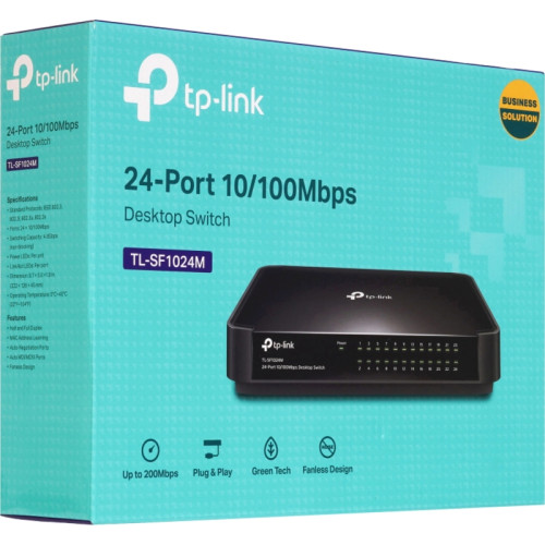 Коммутатор/ 24-port 10/100M Desktop Switch, 24 10/100M RJ45 ports, plastic case Коммутатор/ 24-port 10/100M Desktop Switch, 24 10/100M RJ45 ports, plastic case