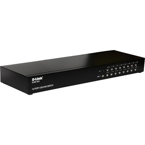 Коммутатор/ KVM-450 16-port KVM Switch, VGA+USB ports