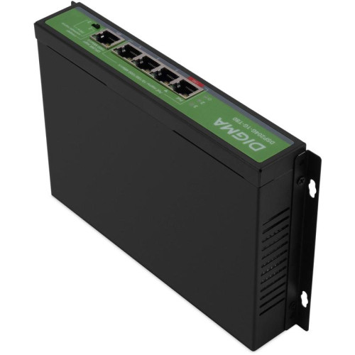 Коммутатор Digma DSP204G-1G-T80 (L2) 5x1Гбит/с 4PoE 4PoE+ 1PoE++ 80W неуправляемый