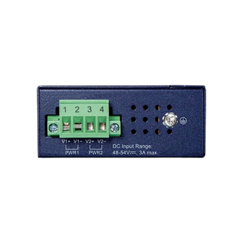 коммутатор/ PLANET IGS-504PT IP30 Compact size 4-Port 10/100/1000T 802.3at PoE + 1-Port 10/100/1000T Gigabit Ethernet Switch (-40~75 degrees C, dual 48~54V DC)