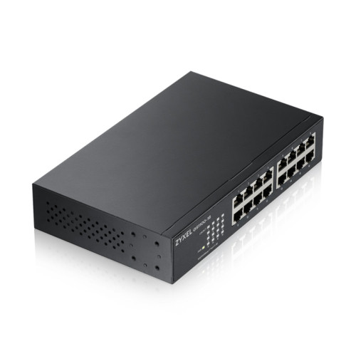 Коммутатор/ ZYXEL GS1100-16 Switch, 16xGE, rack 19 