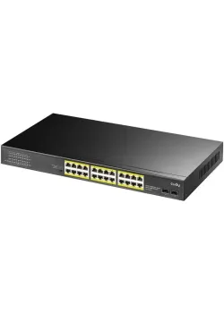 Коммутатор/ 24-Port Gigabit PoE+ Switch with 2 SFP ports 300W