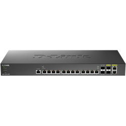 Коммутатор/ DXS-1210-16TC Smart L2+ Switch 12x10GBase-T, 2x10GBase-X SFP+, 2xCombo 10GBase-T/SFP+, CLI, RJ45 Console