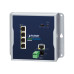 коммутатор/ PLANET WGR-500 IP30 Industrial 5-Port 10/100/1000T Wall-mount Gigabit Router (Dual power input on 9-48VDC terminal block and power jack, -10~60 degrees C, Hardware NAT, IPv6)