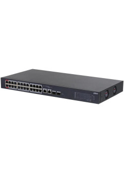 Коммутатор Dahua DH-CS4226-24ET-240 (L2) 24x100Мбит/с 2x1Гбит/с 2xКомбо(1000BASE-T/SFP) 240W управляемый