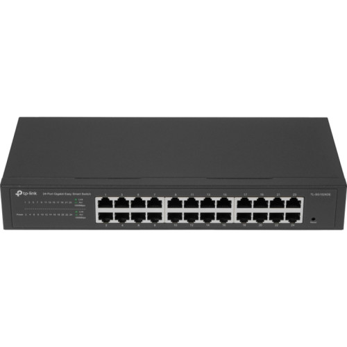 Коммутатор/ 24-Port Gigabit Easy Smart Switch, 24 10/100/1000Mbps RJ45 ports,  MTU/Port/Tag-based VLAN, QoS, IGMP Snooping