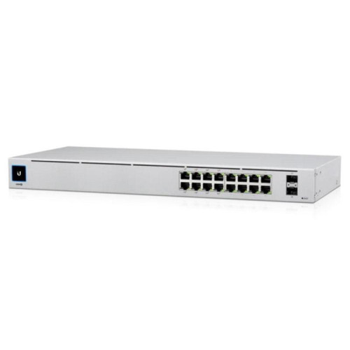 Коммутатор Ubiquiti UniFi Switch 16 PoE  USW-16-POE  Ubiquiti PoE-коммутатор в стойку, 16х 1G RJ45, 2х SFP, раздача 42  USW-16-POE  Вт (028547)