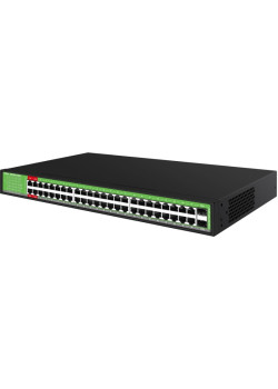 Коммутатор Digma DSP248G-2S-R800 DSP248G-2S-R800 V1 (L2) 48x1Гбит/с 2SFP 48PoE 48PoE+ 4PoE++ 800W неуправляемый