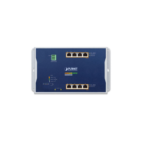 коммутатор/ PLANET WGS-4215-8HP2S IP30, IPv6/IPv4, 4-Port 10/100/1000T 802.3bt 95W PoE + 4-Port 10/100/1000T 802.3at PoE + 2-Port 100/1000X SFP Wall-mount Managed Switch (-40~75 C, Max. 360W PoE budget, 250m Extend mode, supports ERPS Ring, CloudViewer ap