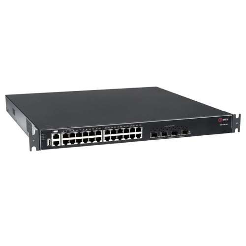 Коммутатор/ Коммутатор внешних подключений QSW-4700-28TX. Управляемый стекируемый коммутатор уровня L3, 24 порта 10/100/1000 BASE-T, 4 порта 10GbESFP+, 4K VLAN, 32K MAC адресов, консольный порт, 1 MGMT порт, 1 порт USB 2.0 (на передней панели), разъем пит