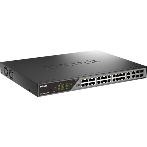 Сетевой коммутатор/ Smart L2 Surveillance Switch 24х1000Base-T PoE (8 PoE ports 802.3bt 90W), 4xCombo 1000Base-T PoE/SFP, PoE Budget 518W, Long-range PoE up to 250m