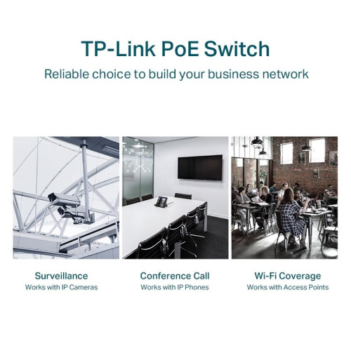 Сетевой коммутатор/ 28-port Easy Smart switch with 24 PoE+ ports, 26 10/100/1000 Mbps RJ45 ports and 2 independent SFP slots Сетевой коммутатор/ 28-port Easy Smart switch with 24 PoE+ ports, 26 10/100/1000 Mbps RJ45 ports and 2 independent SFP slots